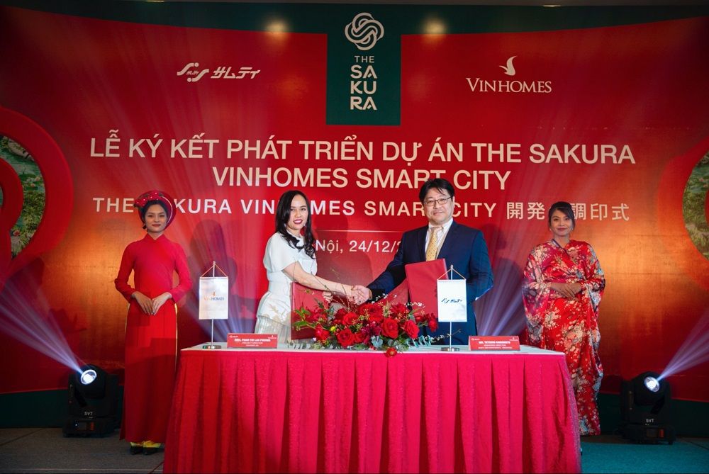 vinhomes smart city hợp t&aacute;c samty