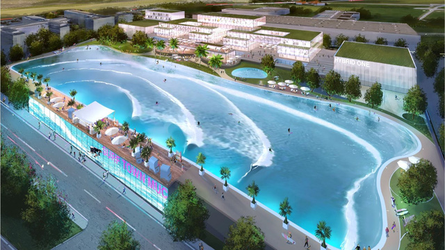 bể bơi tạo s&oacute;ng vinhomes dream city