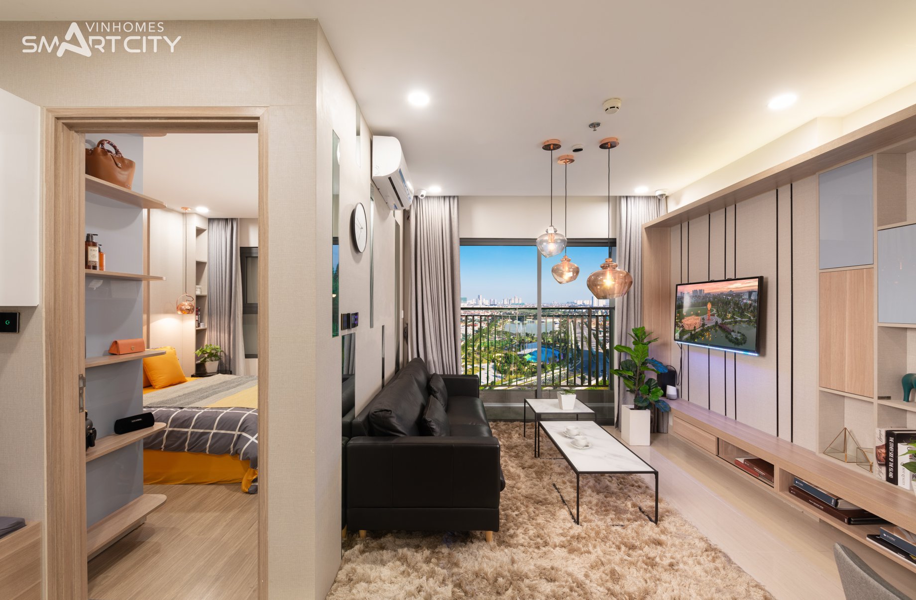 căn hộ 1 ngủ vinhomes smart city