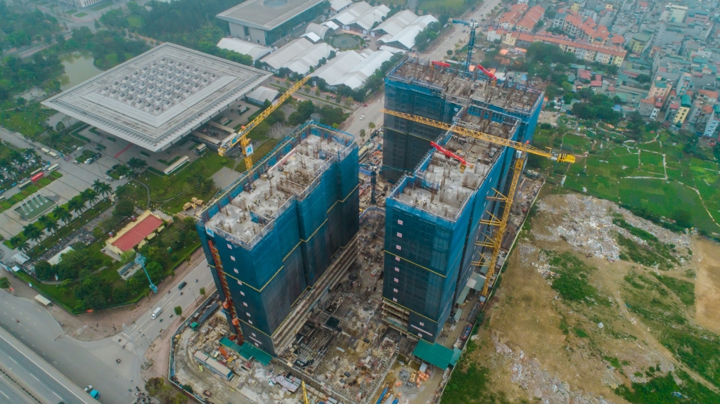 tiến độ vinhomes west point